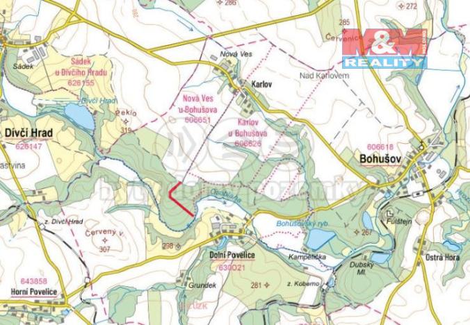 Prodej pozemku, Bohušov, 3520 m2