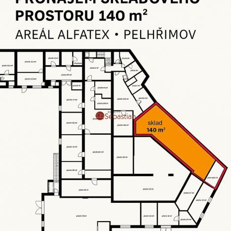 Pronájem skladu, Pelhřimov, Křemešnická, 139 m2