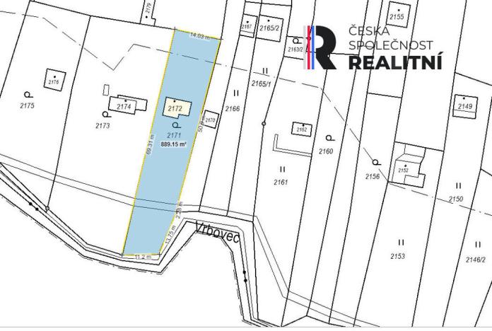 Prodej zahrady, Brno - Bystrc, 850 m2