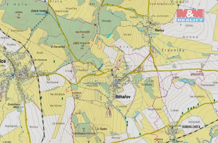 Prodej lesa, Dlažov, 1468 m2