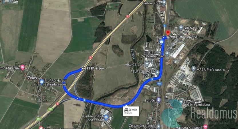 Prodej pozemku pro komerční výstavbu, Veselí nad Lužnicí - Veselí nad Lužnicí II, Třída Čs. armády, 29401 m2