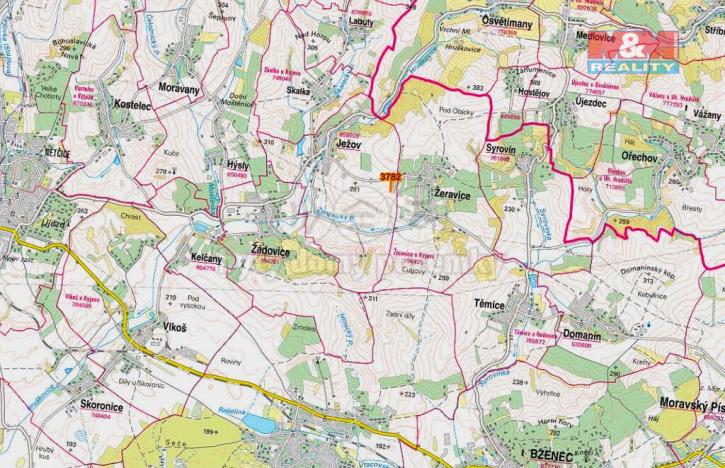 Prodej zemědělské půdy, Ježov, 523 m2