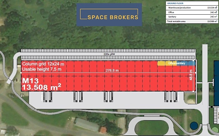 Pronájem skladu, Přimda, 13500 m2
