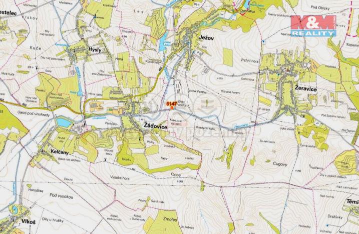 Prodej pole, Ježov, 430 m2