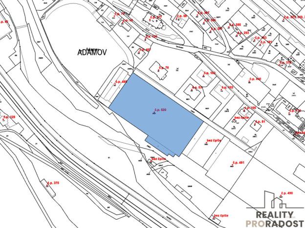 Pronájem skladu, Adamov, 2000 m2