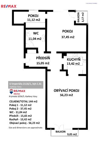 Prodej bytu 3+1, Karlovy Vary, U Imperiálu, 156 m2