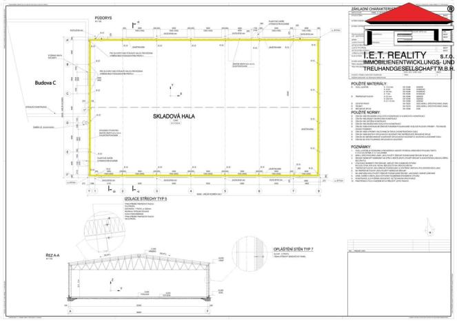 Pronájem skladu, Frýdek-Místek - Frýdek, Národních mučedníků, 1319 m2