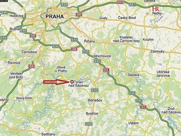 Prodej garážového stání, Týnec nad Sázavou, 13 m2