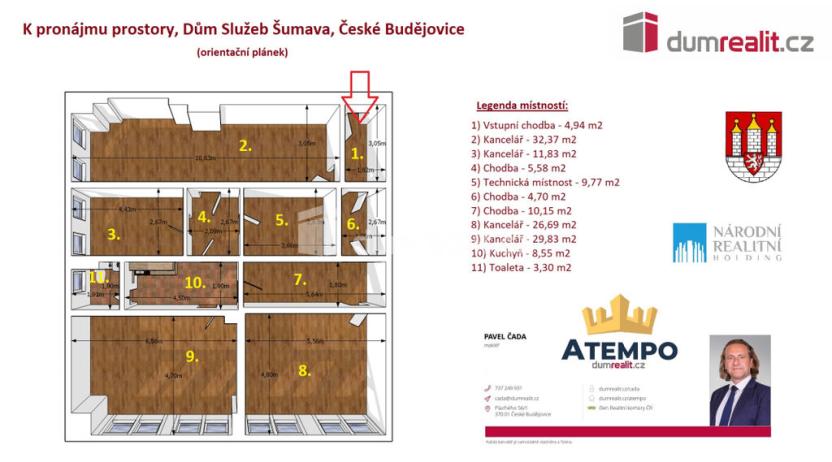 Pronájem obchodního prostoru, České Budějovice - České Budějovice 2, J. Opletala, 55 m2