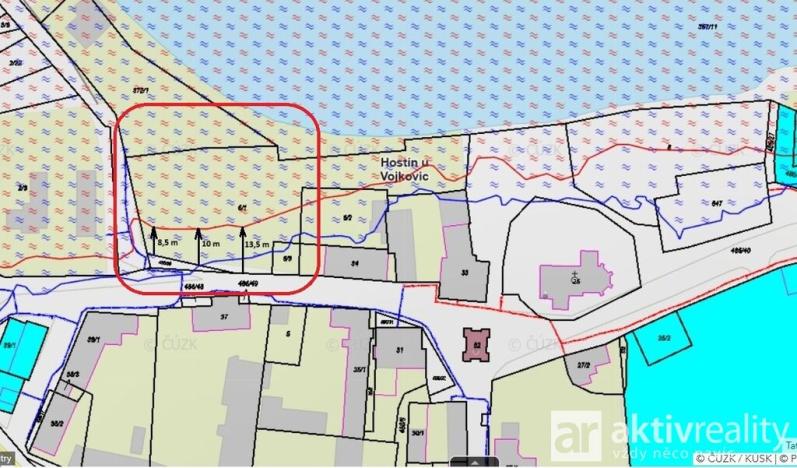 Prodej pozemku pro bydlení, Hostín u Vojkovic, 880 m2