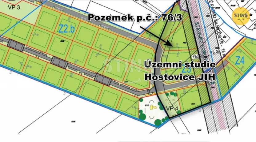 Prodej pozemku pro bydlení, Pardubice - Hostovice, 1740 m2