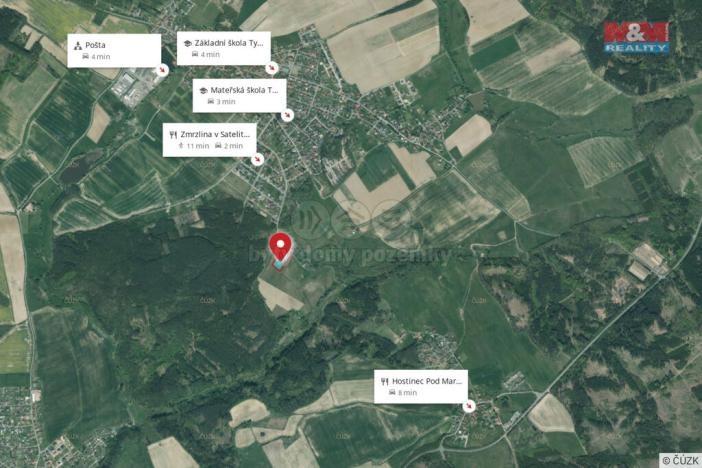 Pronájem trvalého travního porostu, Tymákov, 10046 m2