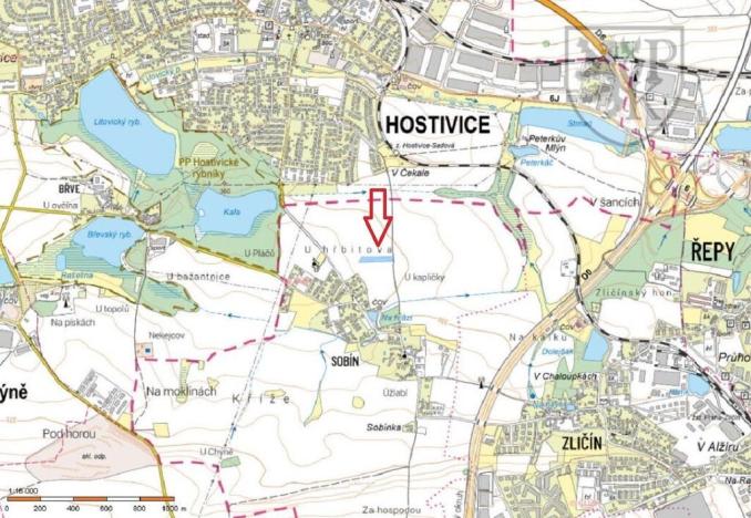 Prodej pozemku pro bydlení, Praha - Sobín, 5760 m2
