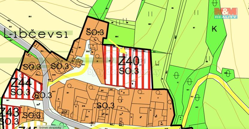 Prodej pozemku pro bydlení, Libčeves - Řisuty, 1257 m2