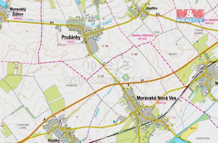 Prodej zemědělské půdy, Prušánky, 410 m2