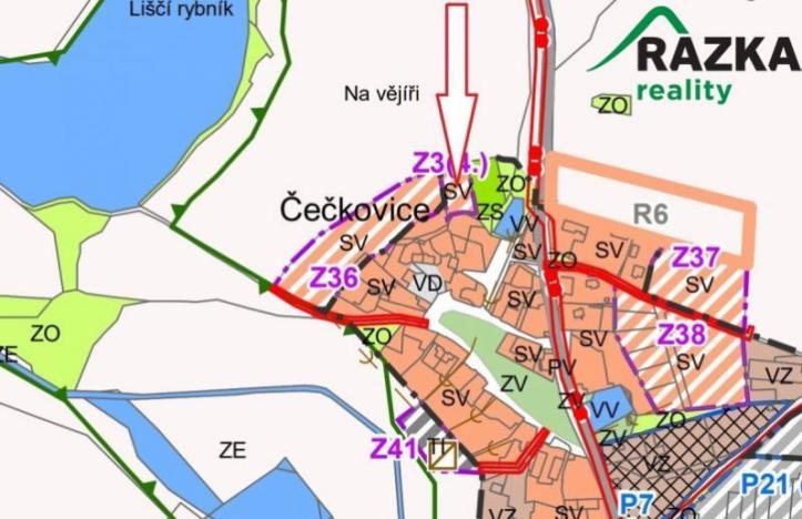 Prodej pozemku pro bydlení, Bor - Čečkovice, 1824 m2