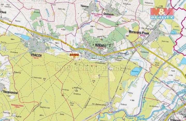 Prodej pole, Bzenec, 412 m2