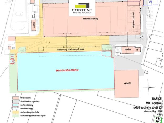 Pronájem skladu, Dašice, Křičenského, 5000 m2