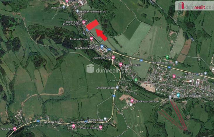 Prodej pozemku pro komerční výstavbu, Mladé Buky, 18734 m2