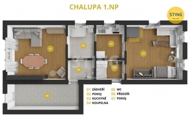 Prodej chalupy, Bystřička, 170 m2