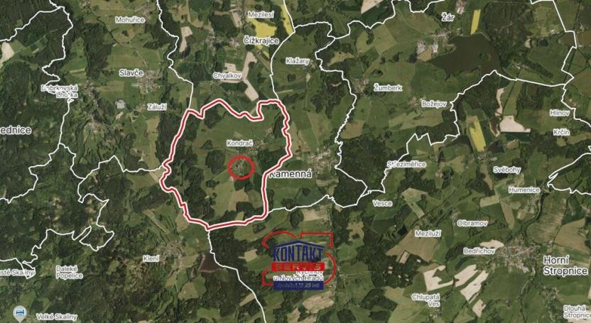 Prodej trvalého travního porostu, Trhové Sviny, 2587 m2