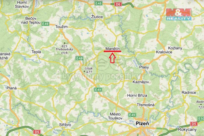 Prodej rodinného domu, Manětín, 595 m2