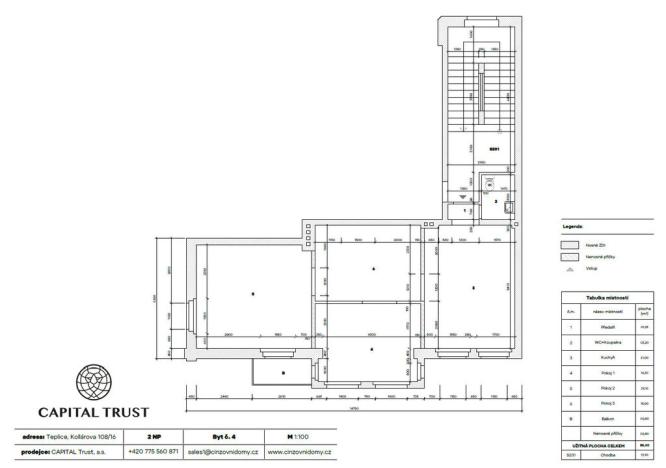 Prodej činžovního domu, Teplice, Kollárova, 822 m2