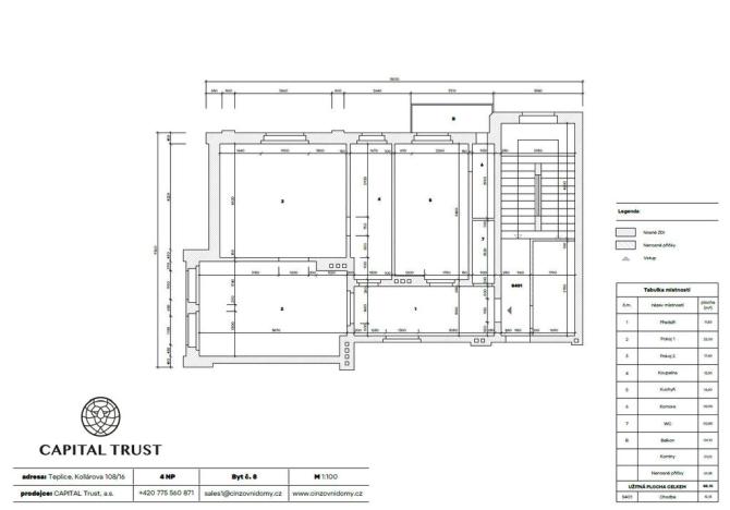 Prodej činžovního domu, Teplice, Kollárova, 822 m2