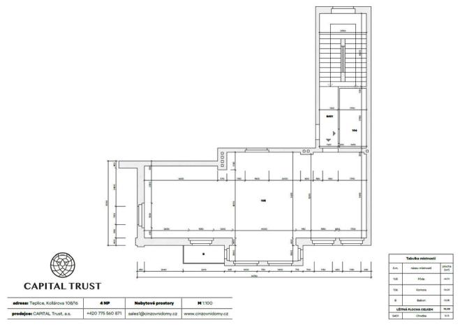 Prodej činžovního domu, Teplice, Kollárova, 822 m2