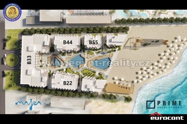 Prodej bytu 1+kk, Hurghada, Egypt, طريق الغردقه الاسماعليه, 46 m2