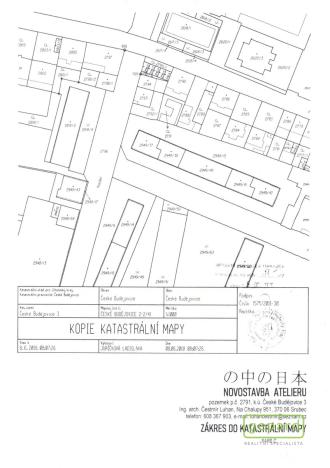 Prodej pozemku pro bydlení, České Budějovice, Kostelní, 241 m2