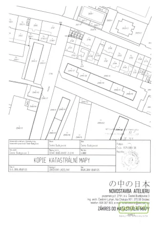 Prodej pozemku pro bydlení, České Budějovice, Kostelní, 241 m2