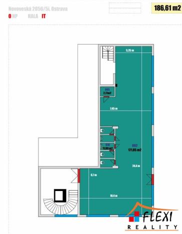 Pronájem kanceláře, Ostrava - Mariánské Hory, Novoveská, 239 m2