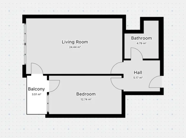 Pronájem bytu 2+kk, Praha - Kamýk, Zimova, 51 m2