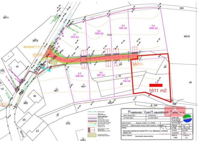 Prodej pozemku pro bydlení, Herálec, 1611 m2