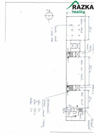 Pronájem skladu, Tachov, Školní, 1200 m2