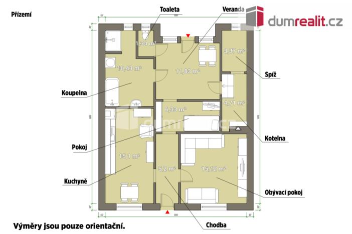 Prodej rodinného domu, Lenešice, Komenského, 287 m2