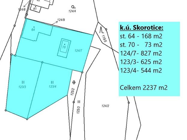 Prodej pozemku pro bydlení, Skorotice, 2237 m2