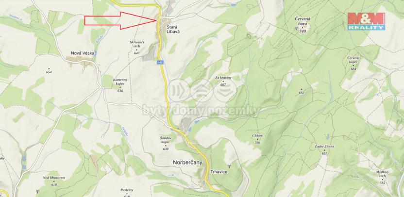 Prodej pozemku pro bydlení, Norberčany - Stará Libavá, 1433 m2
