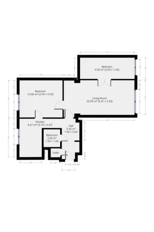 Pronájem bytu 3+1, Praha - Strašnice, Dvouletky, 61 m2