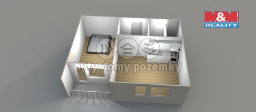 Pronájem bytu 2+kk, Česká Lípa, Bratří Čapků, 41 m2