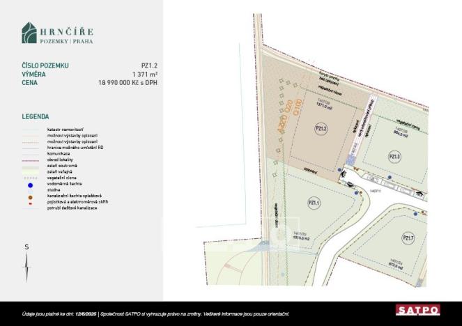 Prodej pozemku pro bydlení, Praha - Šeberov, U školky, 1371 m2