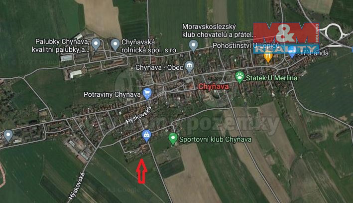 Prodej pozemku pro bydlení, Chyňava, 3425 m2