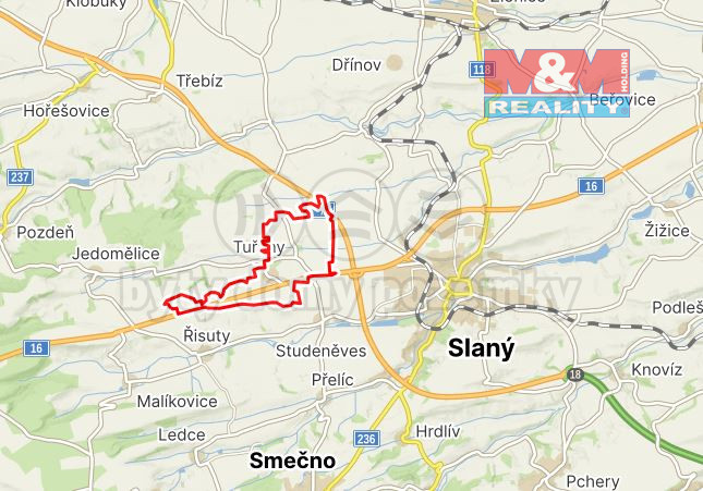 Prodej pole, Tuřany - Byseň, 27000 m2