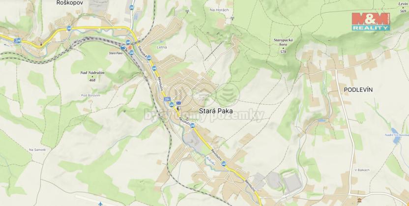 Prodej pozemku, Stará Paka, 543 m2