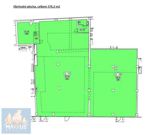 Pronájem obchodního prostoru, Praha - Vinohrady, Chrudimská, 376 m2
