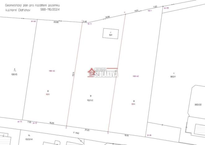 Prodej pozemku pro bydlení, Děčín - Děčín XXI-Horní Oldřichov, 1188 m2