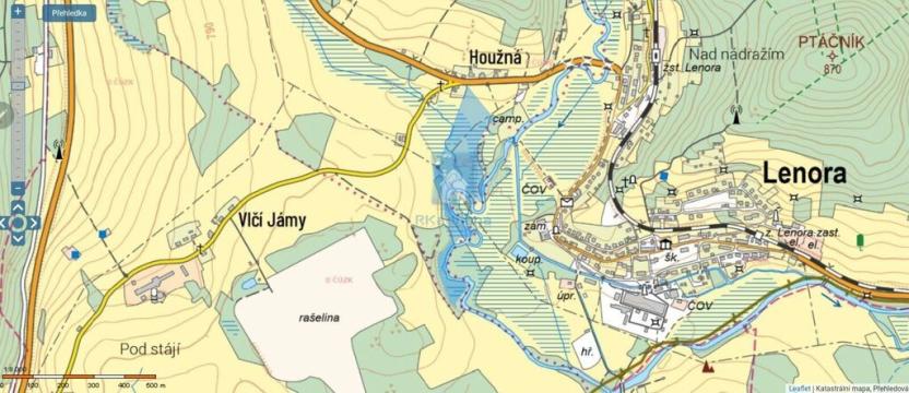 Prodej trvalého travního porostu, Lenora - Houžná, 55813 m2