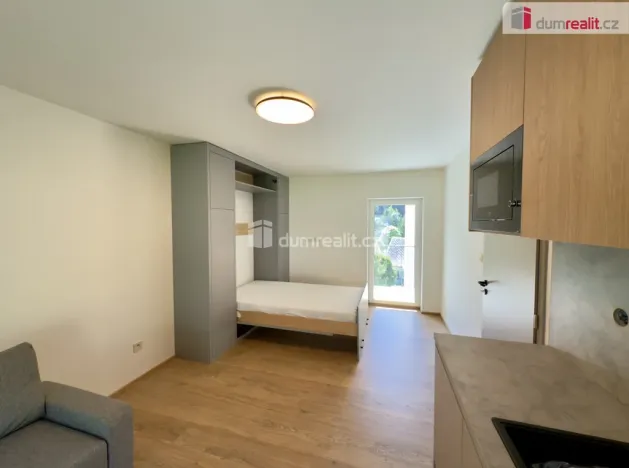 Prodej bytu 1+kk, Merklín - Pstruží, 28 m2