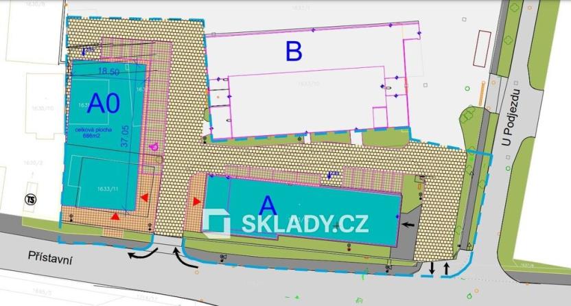 Pronájem skladu, Ústí nad Labem, 700 m2